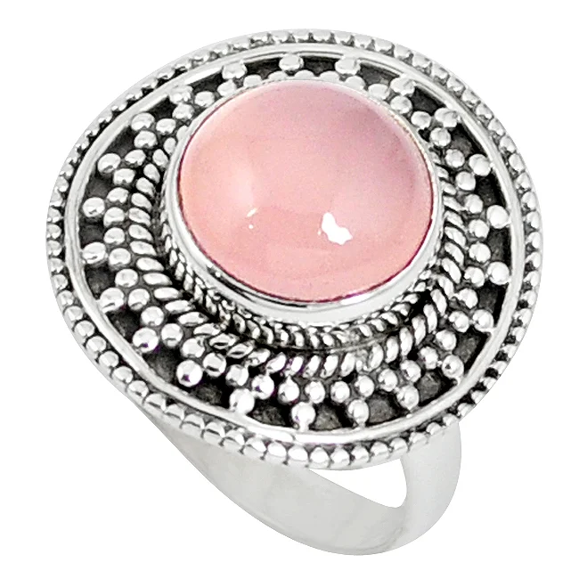 Anillo Cuarzo Rosa Talla 7